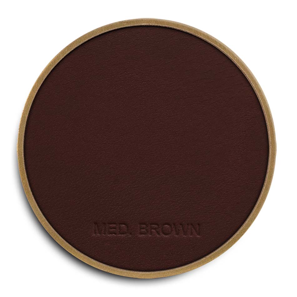MED BROWN LEATHER